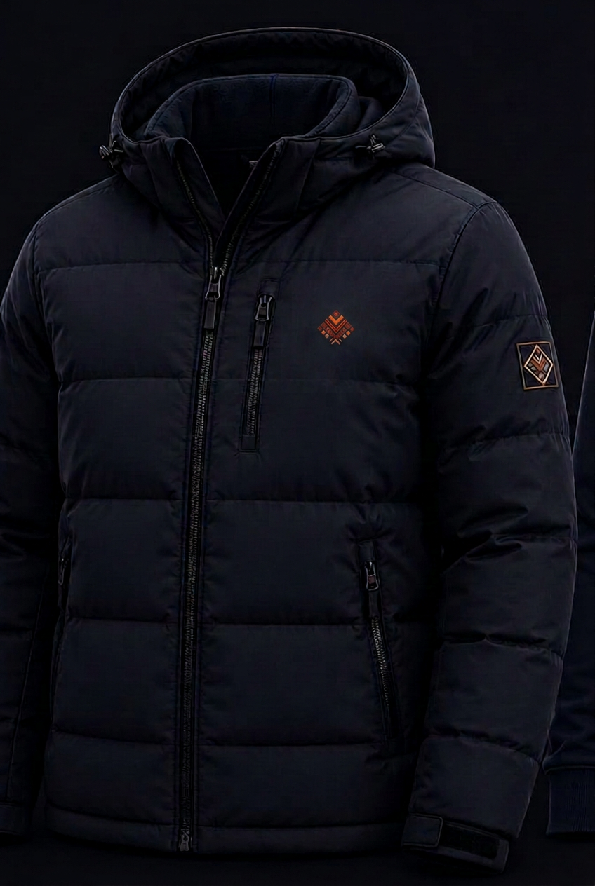 Heritage Puffer Jacket — Midnight Navy