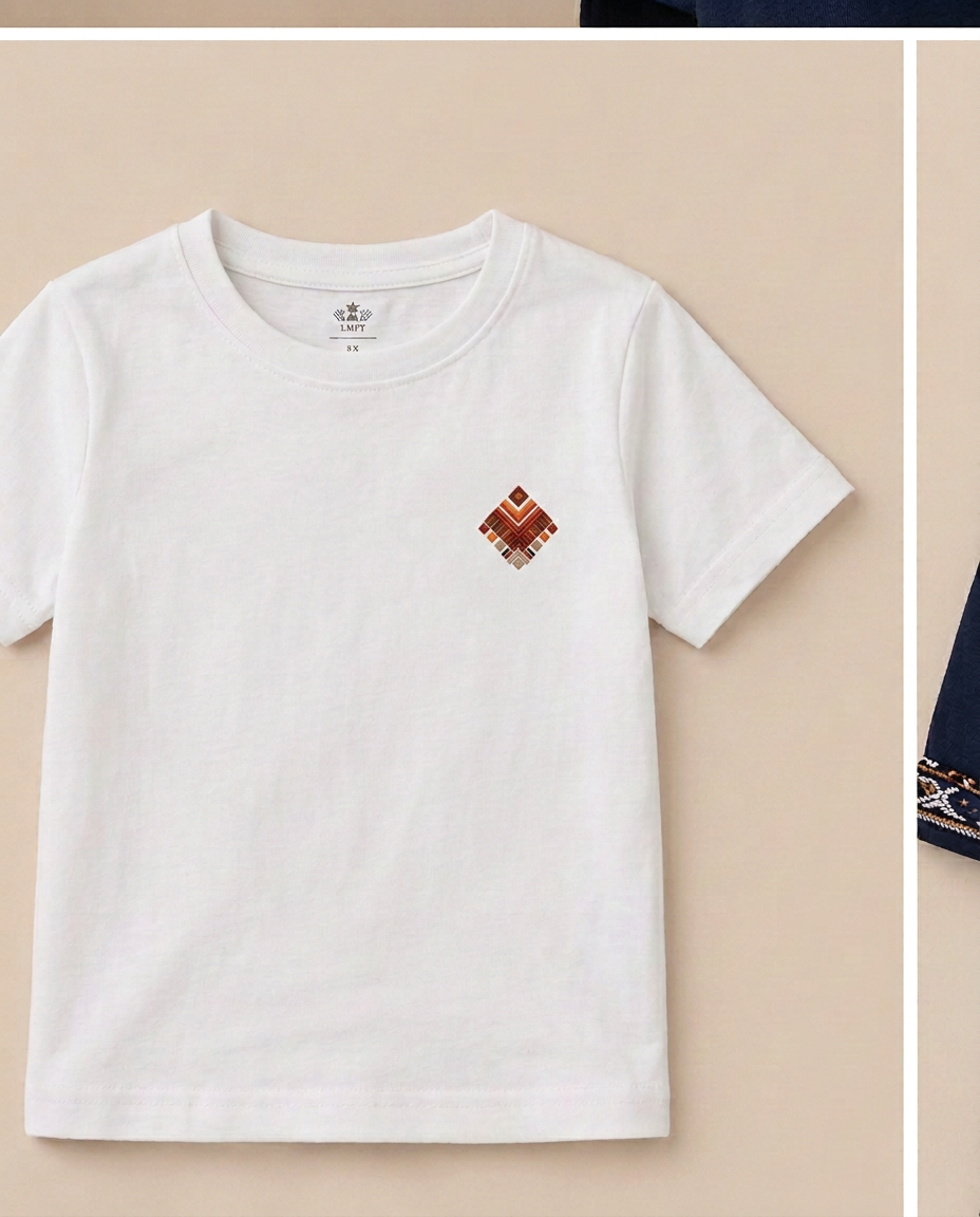 Kids Emblem T-Shirt — White