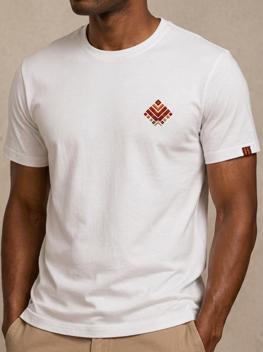 Essential Embroidered T-Shirt — White